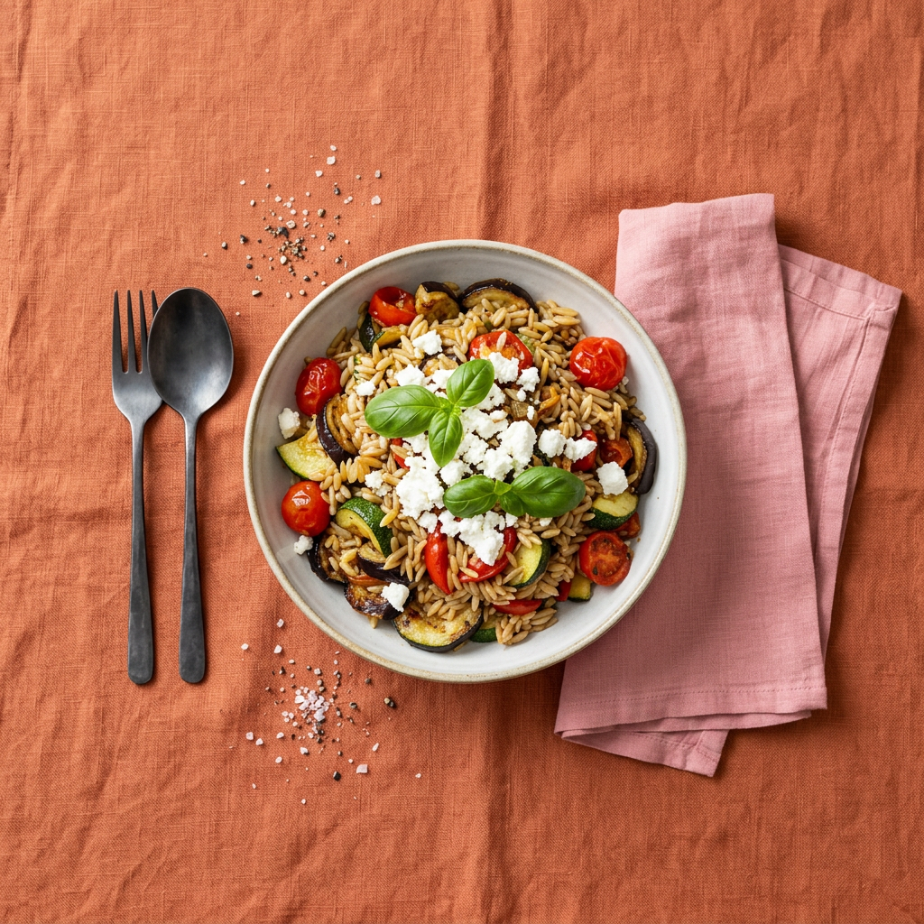 Siciliaanse orzo met groenten